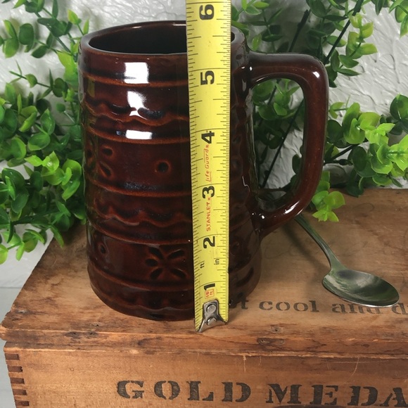 Hull Marcrest VTG 18oz Daisy Dot Stonewear Mug Coffee Tea Beer Drinkware - Picture 13 of 16